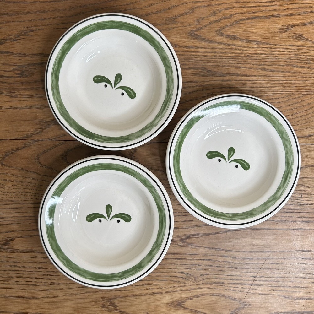 Buffalo China Restaurant Ware OLIVE GARDEN White & Green Salad Plate 9"